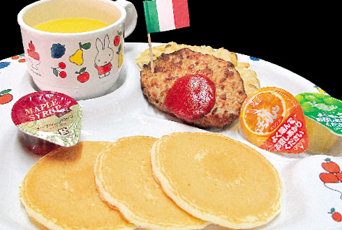 パンケーキセットb 埼玉県越谷市のビストロ